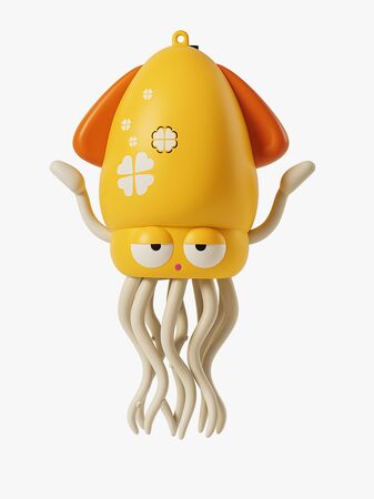 Trend Toys Dansende Blekksprut, Gul