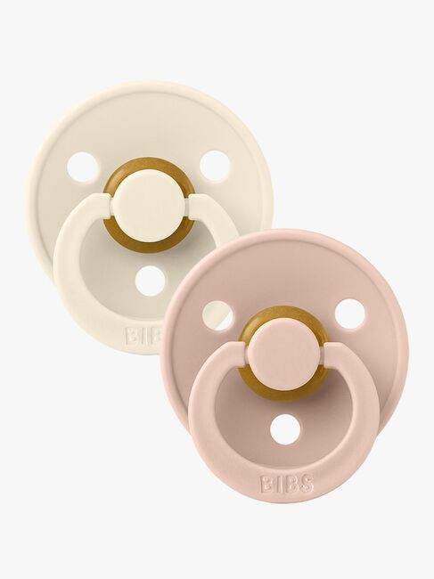 BIBS Smokk Colour 2-pack Lateks Størrelse 2, Ivory/Blush