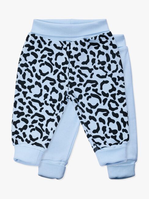 Tiny Treasure Willow Bukse 2-Pack, Baby Blue/Leo