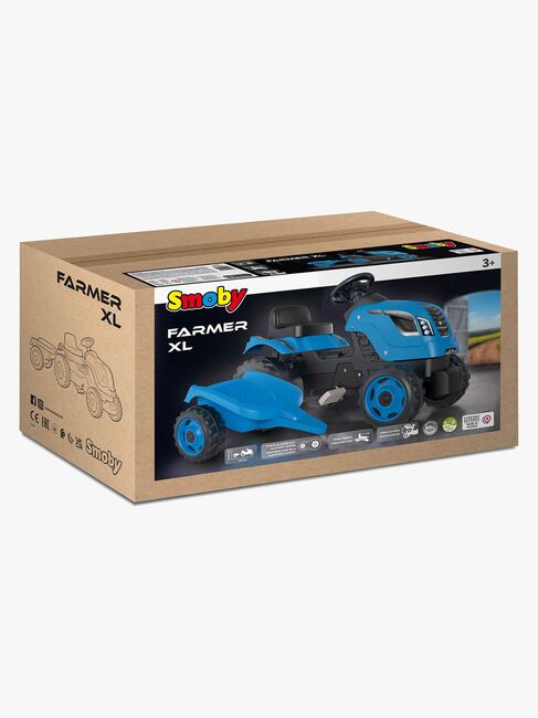 Smoby  Farmer Traktor XL + Tilhenger, Blå