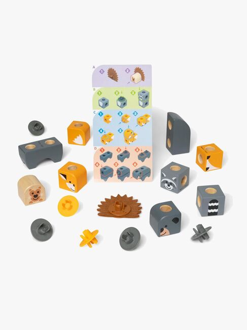 Melissa & Doug Blockables Byggesett Skogsdyr 16 Deler