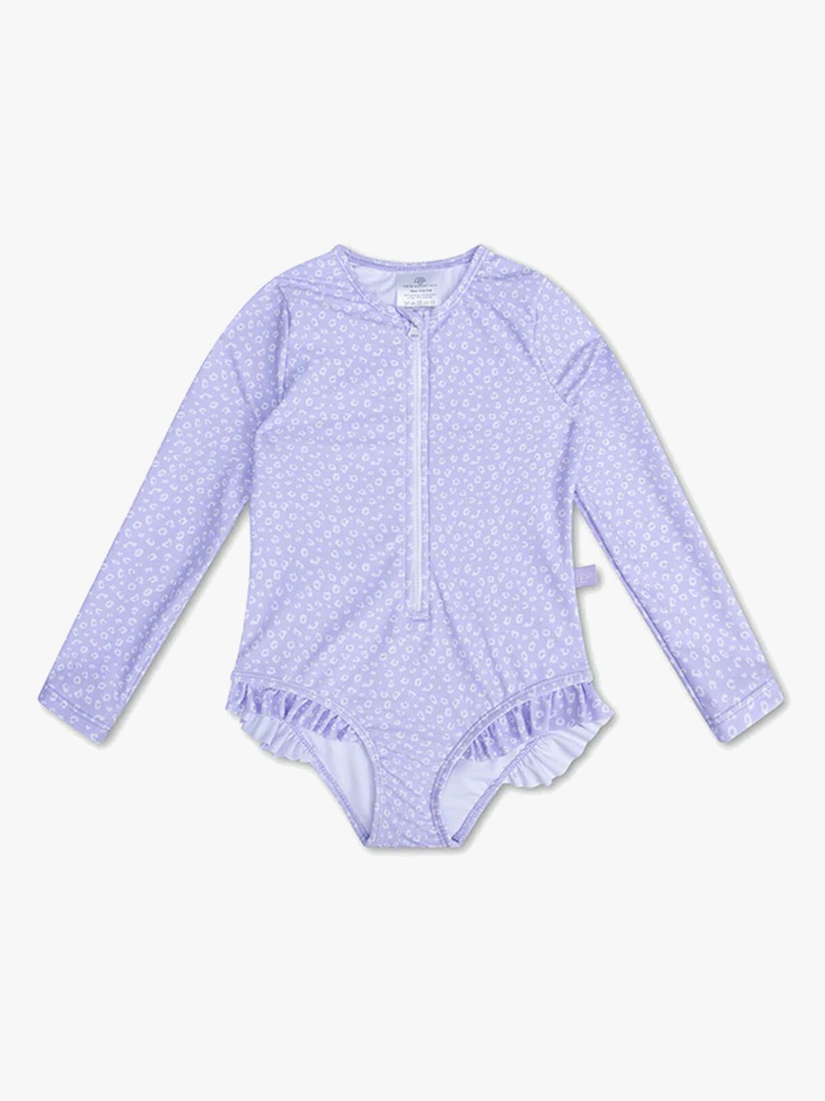 Swim Essentials  Langermet UV-Drakt, Lilla Leopard