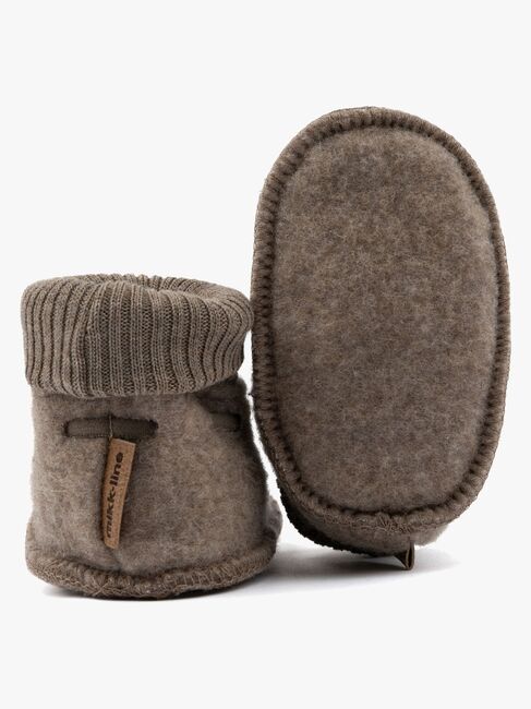 Mikk-Line Tøfler Merinoull, Melange Denver