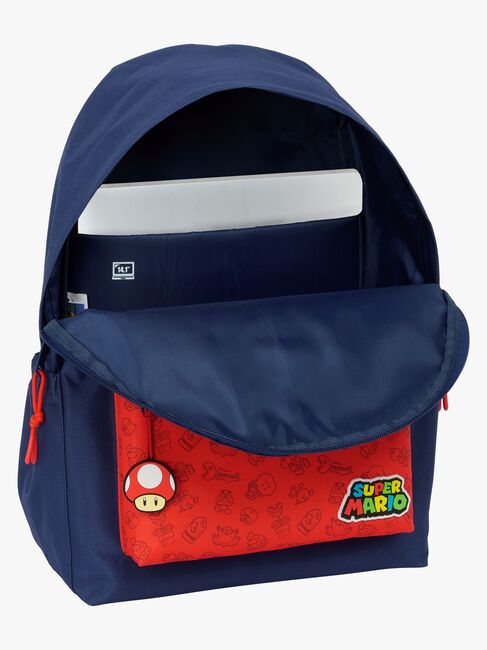 Super Mario Ryggsekk 17L, Trick Blå/Rød