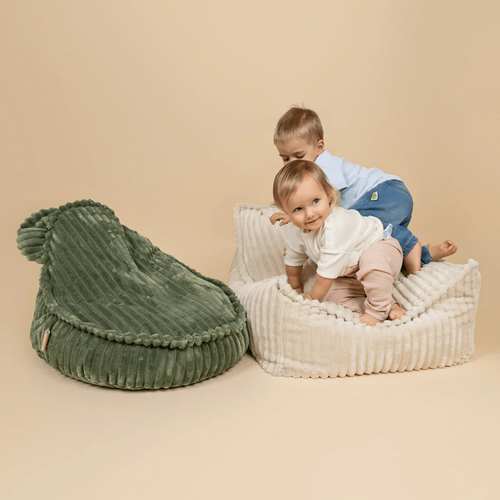 Meowbaby Churros Saccosekk Teddy, Olive Sage Green