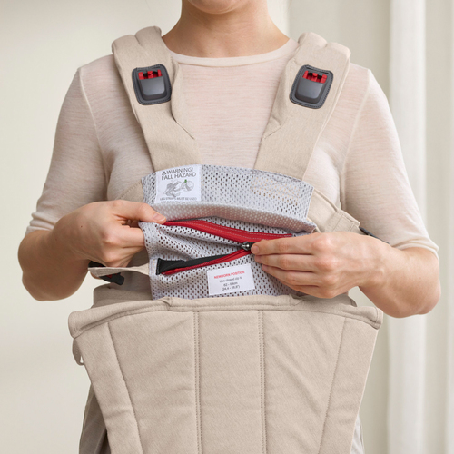 BabyBjörn Harmony Bæresele Vevd, Light Beige Melange