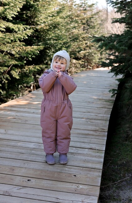 Mikk-Line Balaklava Merinoull, Melange Offwhite