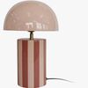 PresentTime Rayado Bordlampe, Rose Tan/Soft Pink