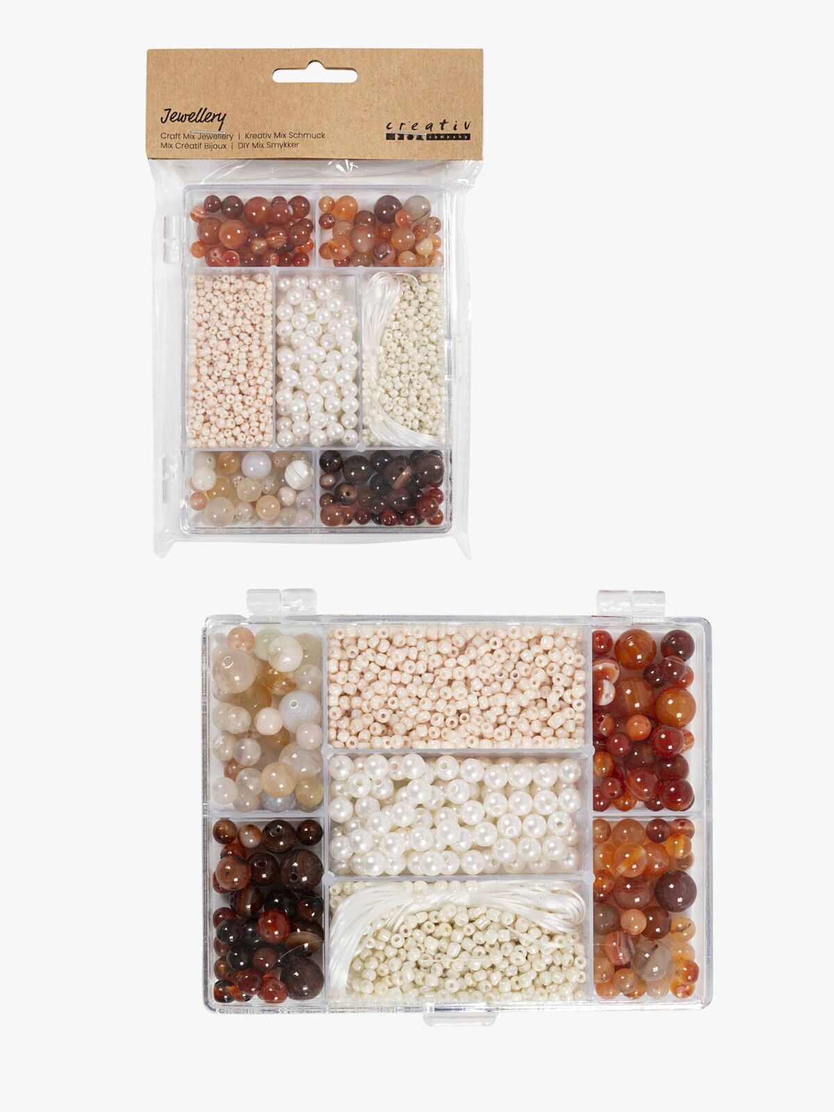 Creativ Company Perlesett, Brun