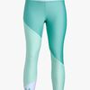 Under Armour HG Color Block Ankle Crop Legging, Neo Turquoise
