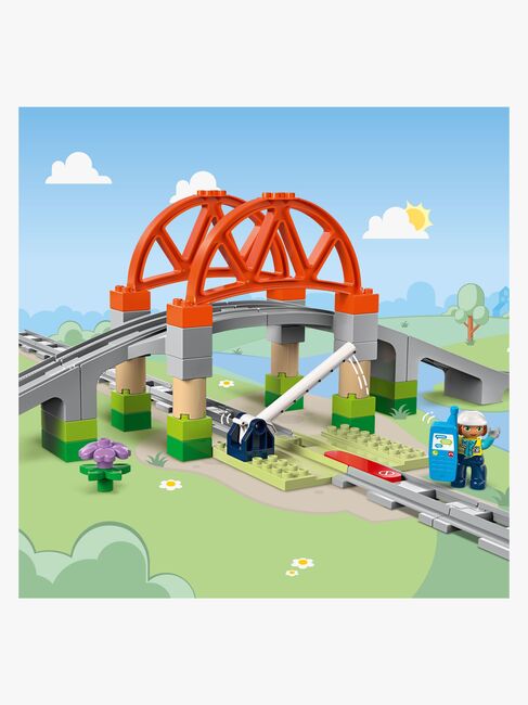 LEGO DUPLO Town 10426 Utvidelsessett med togbro og skinner