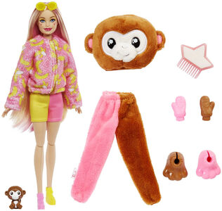 Barbie Cutie Reveal Dukke Jungle Series Ape