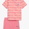 Puma T-skjorte & Shorts Gabby's Dollhouse Minicats Sett, Rosa