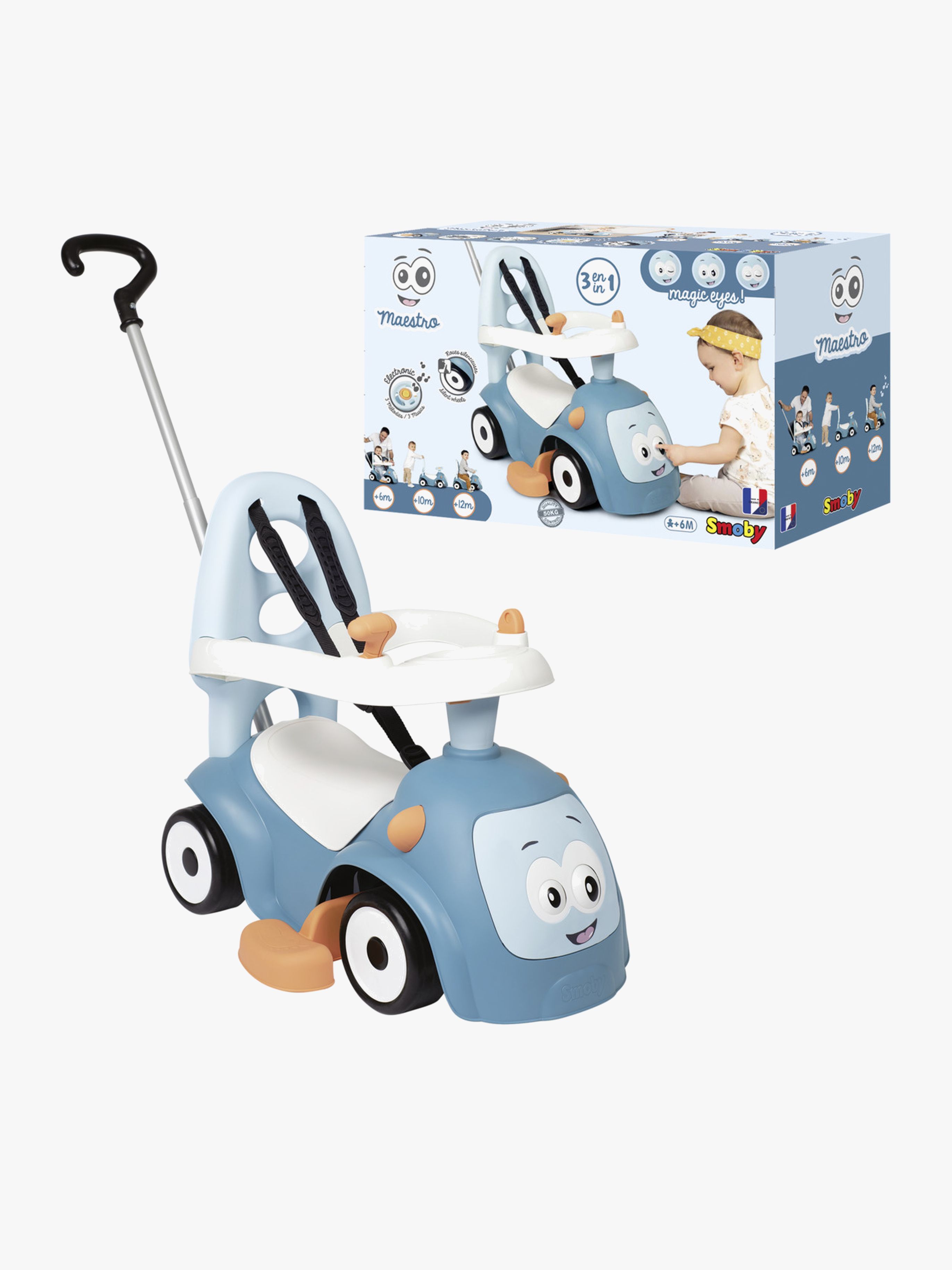 Smoby Maestro Gåbil, Blå - Gåbiler