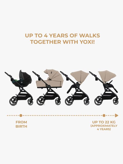 Kinderkraft YOXI 2-in-1 Duovogn, Sand Beige