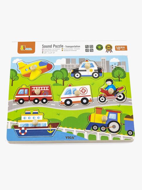 VIGA Puslespill Med Lyd Kjøretøy