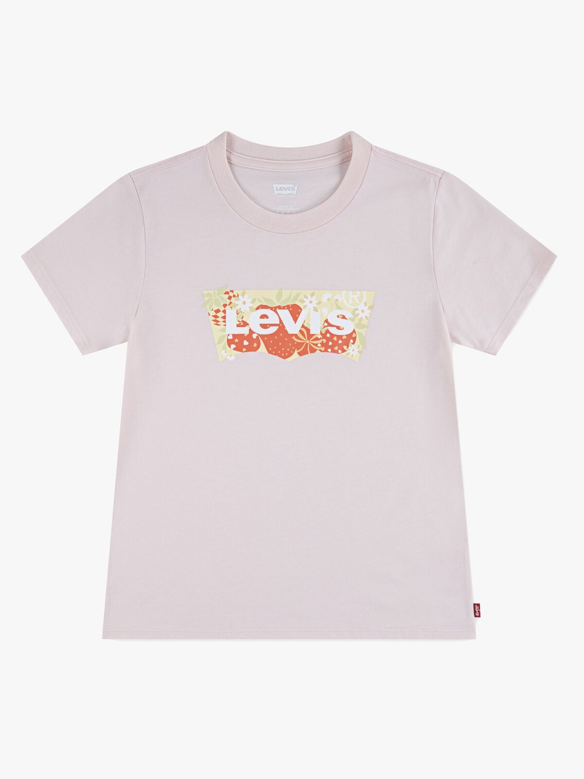 Levi's LVG Strawberry SS Batwing T-skjorte, Crystal Pink