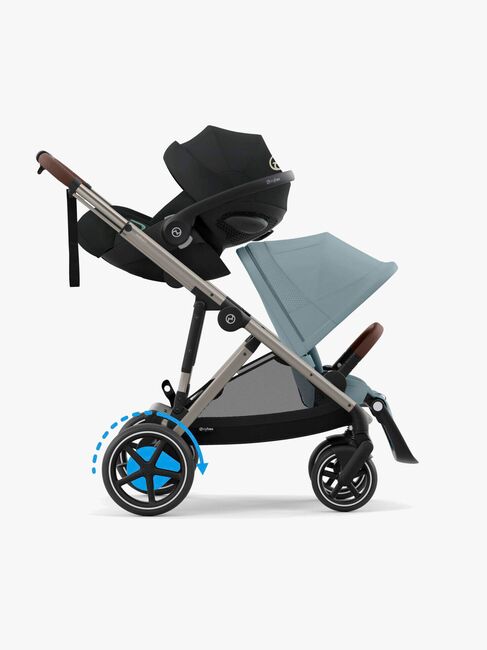 Cybex e-GAZELLE S Sportsvogn, Stormy Blue/Taupe