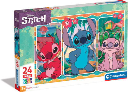 Clementoni Disney Stitch Maxi Puslespill 24 Brikker