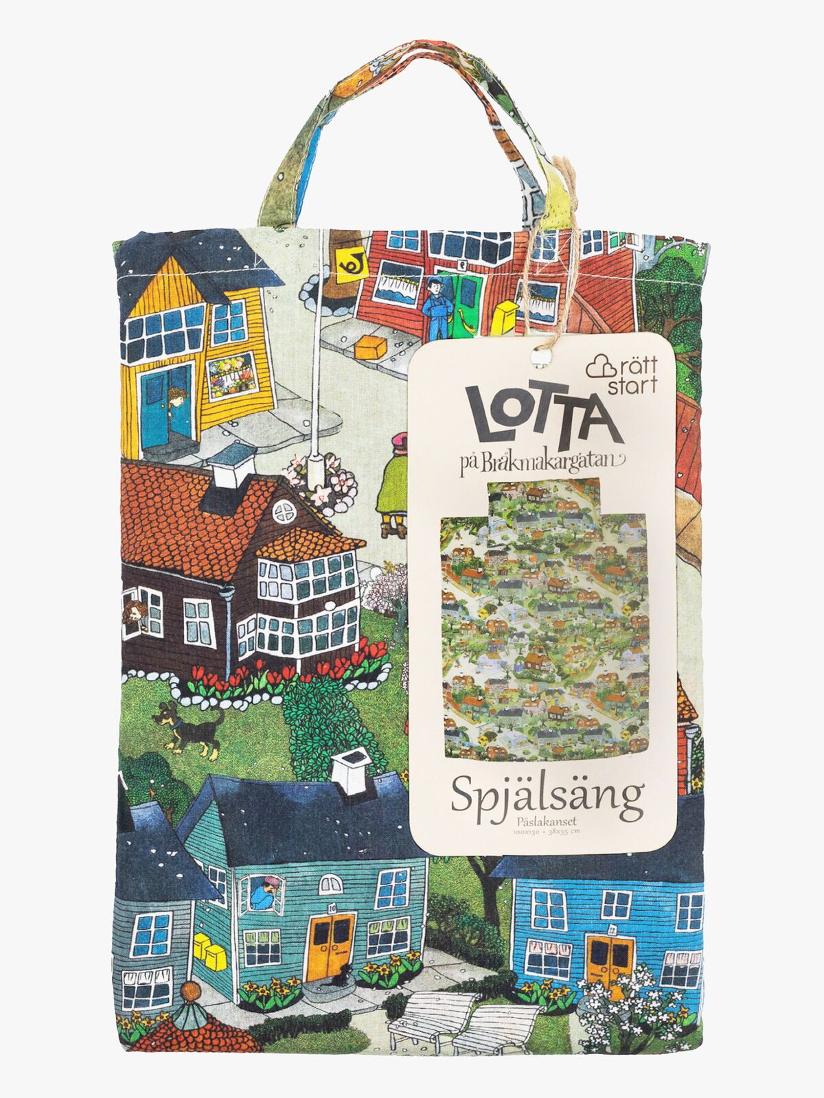 Lotta i Bråkmakergata Sengesett Sprinkelseng 100x130