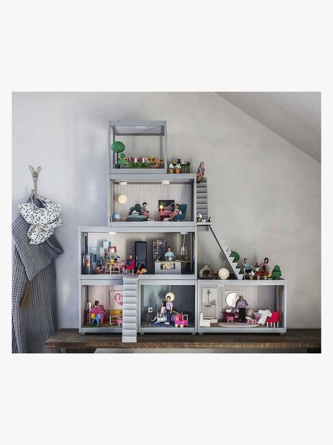 Lundby Dukkehustilbehør Spotlights og Gulvlampe, Beige/Hvit