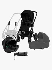 Cybex TALOS S Lux Duovogn inkl. Axkid GOKID Babybilstol & Base, Moon Black