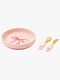 Elodie Tallerken Sett Silikon, Rosy Bow