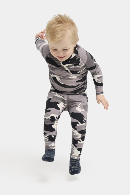 Nordbjørn Verbier Undertøy Bamboo, Camo Black
