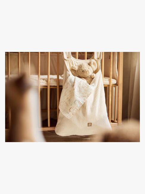 Jollein Playpen Oppbevaringsveske Cloudy Rib, Oatmeal