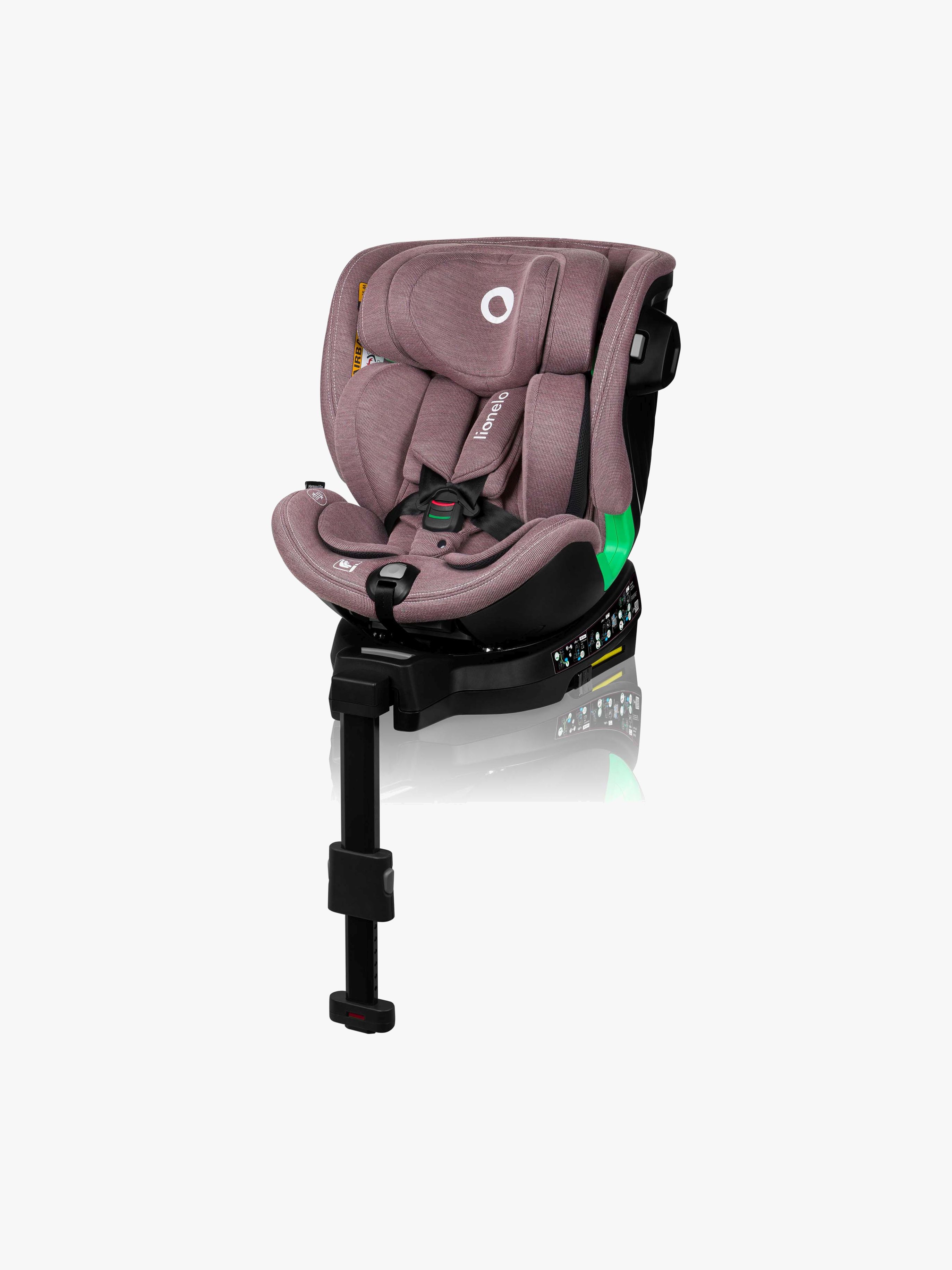 Lionelo Harmony i-Size Bilstol, Pink Mauve Bamboo - Vendbare