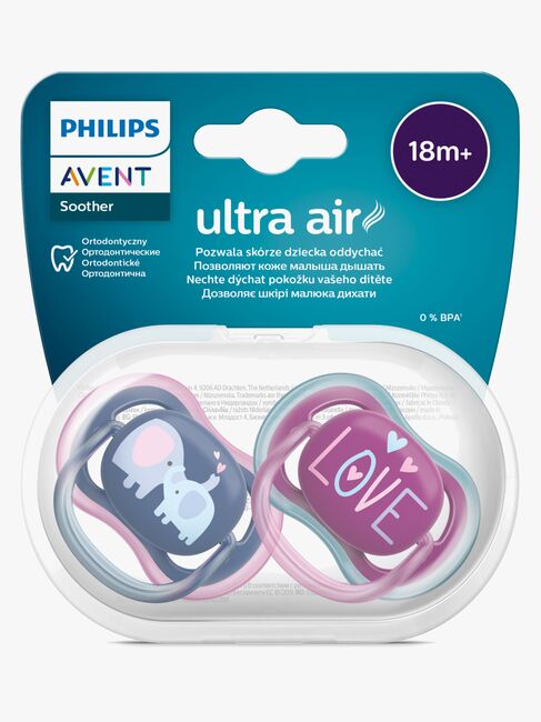 Philips Avent Ultra Air Deco Smokk 2-Pack 18+m, Lilla/Rosa