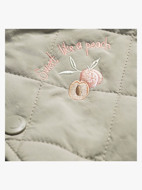 Viking x Kenza Kviltet Jakke, Light Green