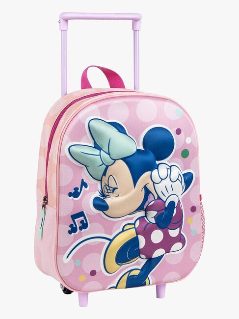 Disney Minni Mus 3D Trolley Trillekoffert, Rosa