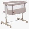 Lionelo Aurora Bedside Crib 3-in-1, Beige Cappucino