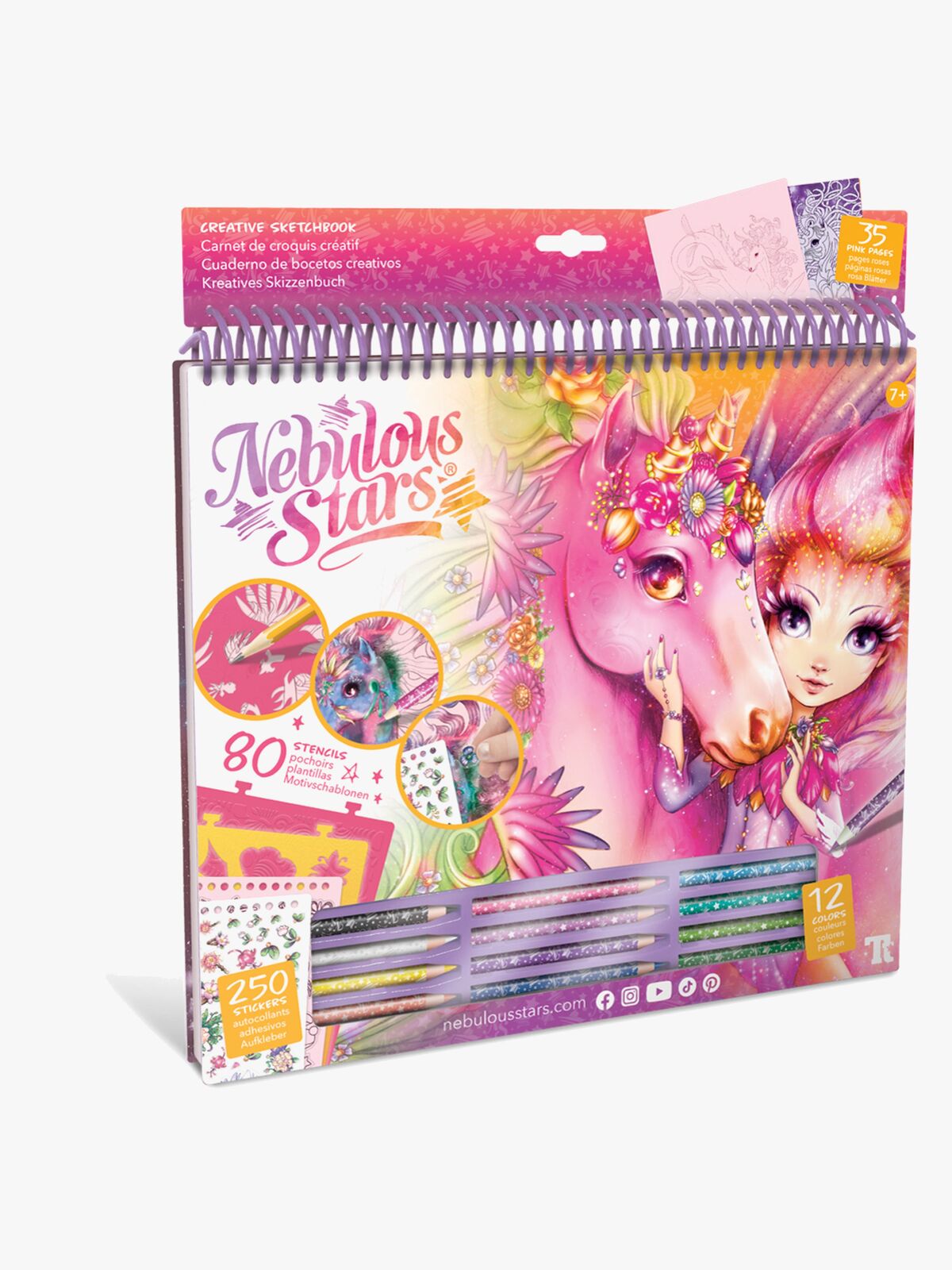 Nebulous Stars Large Kreativ Skissebok Forest Nebulous Horses