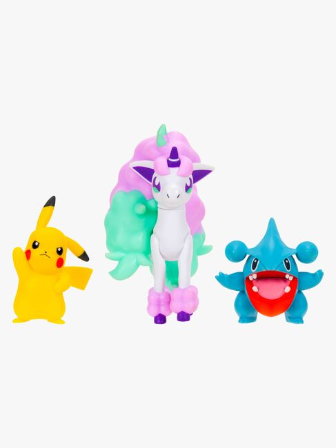 Pokémon Battle Figursett Pikachu, Gible & Ponyta 3-Pakk