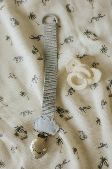 Elodie Binky Bow Smokk 3+, Oat White