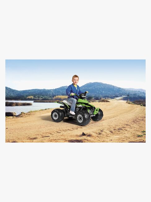 Peg Perego Corral T-Rex Firhjuling 330W, Grønn/Svart