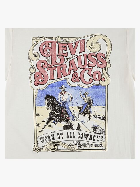 Levi's LVB Worn By Cowboys T-skjorte, Egret