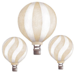 Stickstay Veggklistremerke Vintage Balloons, Lys beige