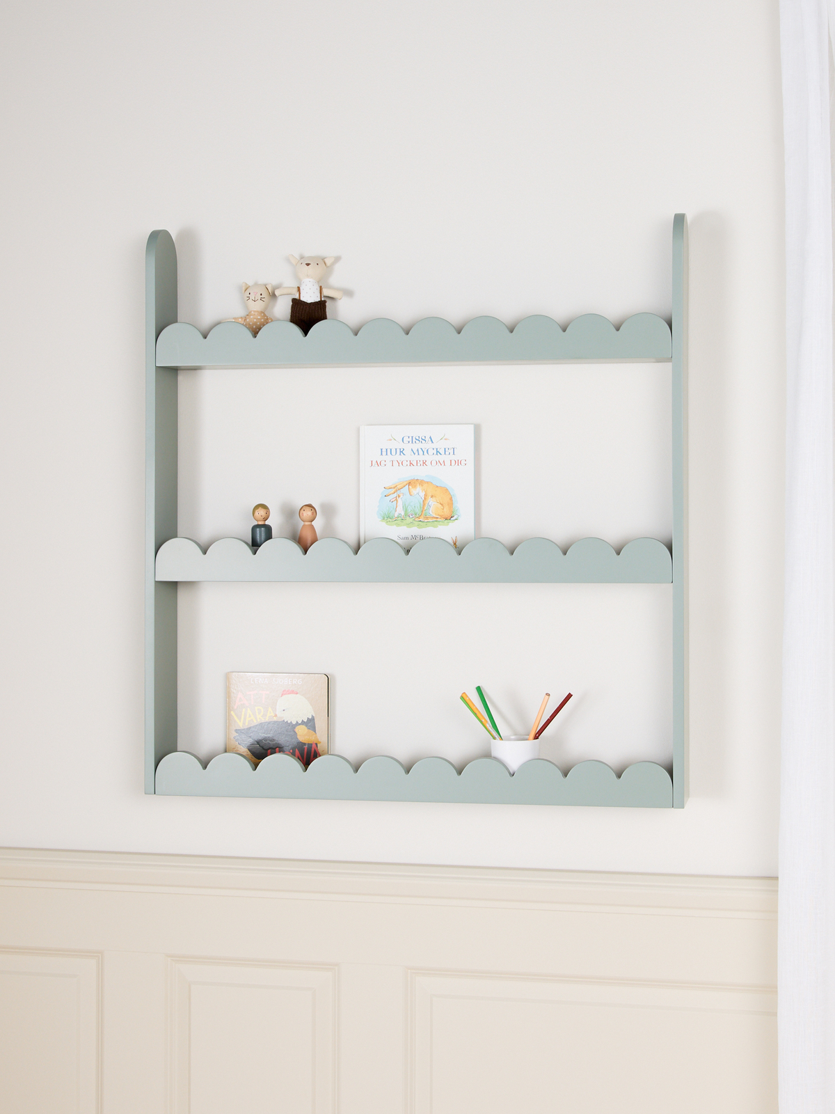 Alice & Fox Dune  Veggopphengt Bokkasse, Sage