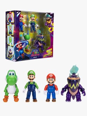 Super Mario Galaxy Movie Figursett 4-Pakk