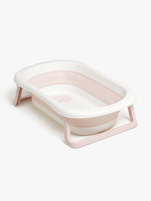Beemoo CARE Assist Sammenleggbar Badebalje, Pink/White