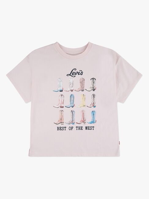 Levi's LVG Boots Oversized SS T-skjorte, Crystal Pink