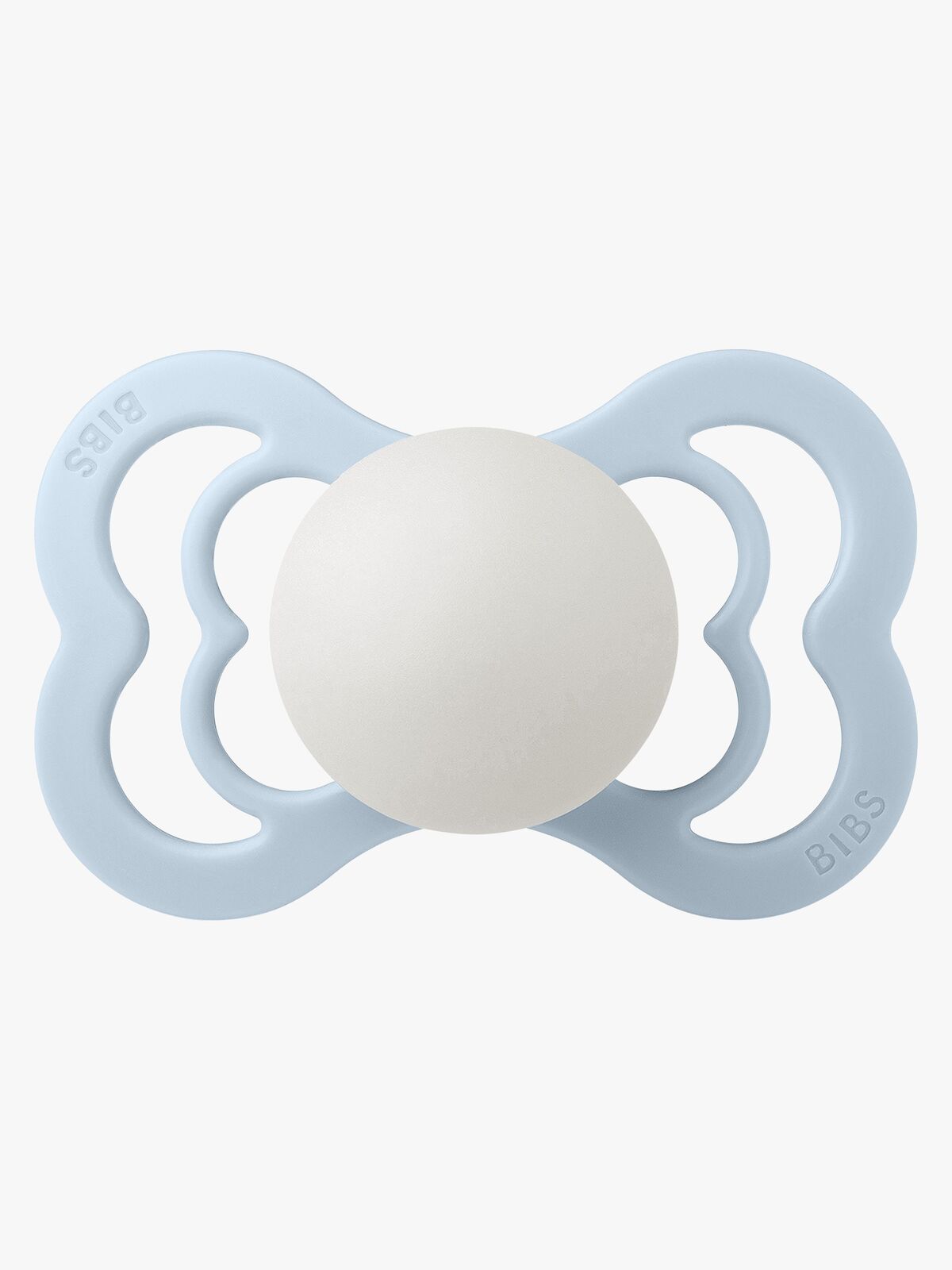 BIBS Supreme Smokk Silikon Str. 2, Baby Blue Glow