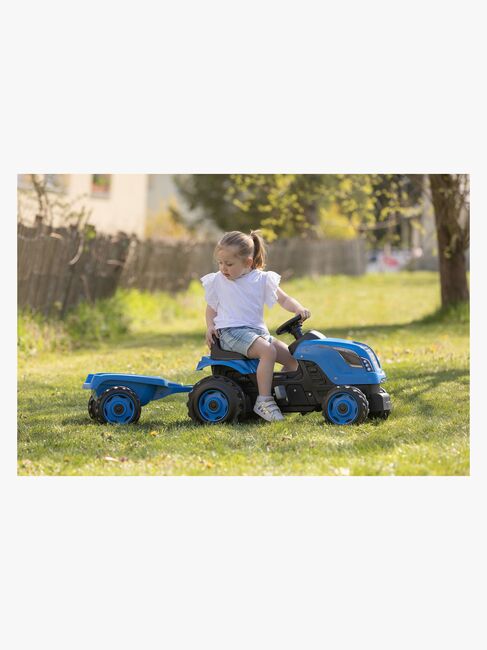 Smoby  Farmer Traktor XL + Tilhenger, Blå