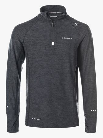 Endurance Lyle Melange Performance Trøye, Black