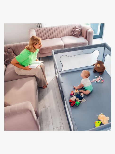 Lionelo WILLOW Lekegrind  for Barn & Baby, Grey Concrete