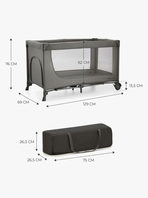 Kinderkraft JOY 2 Reiseseng, Dark Grey