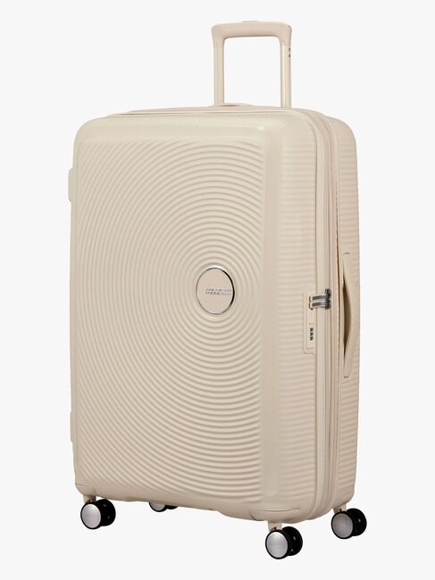 American Tourister Soundbox Spinner Koffert 97-110L, Coconut Sand